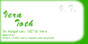 vera toth business card